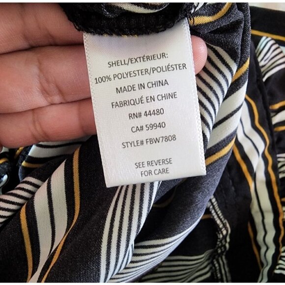 Zumies Love Fire NWT belted striped paperbag pants size small - Picture 5 of 8